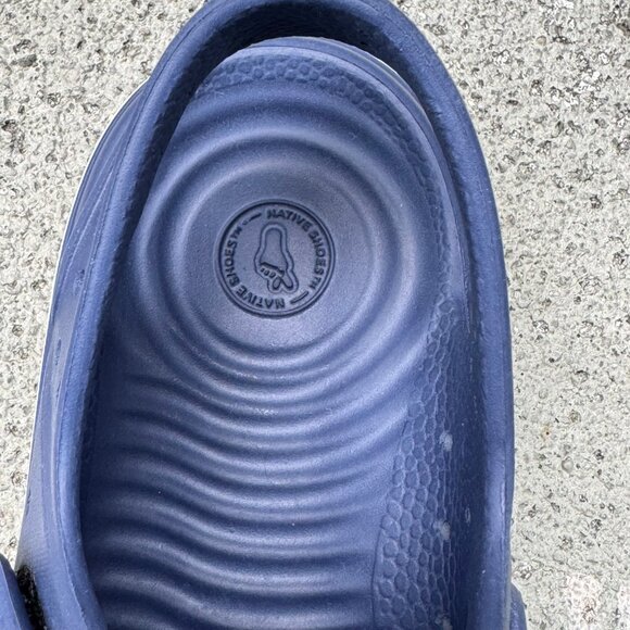 NATIVE Chase Sugarlite Sandals Kids 12 Blue Lightweight Shoe Adjustable Straps - Picture 11 of 11